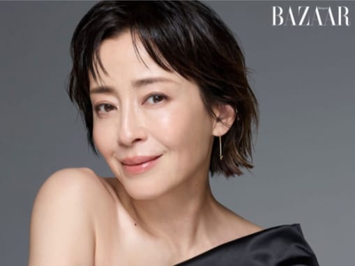 宮沢りえ、美デコルテ際立つモデルショット公開！ ショートヘア×ナチュラルメイクで大人の魅力あふれる