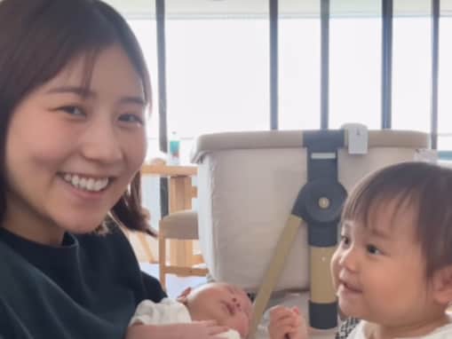 「びっくり」西野未姫、娘が息子に驚きの行動「横顔けいちょんそっくり」「お姉ちゃんになりましたね」