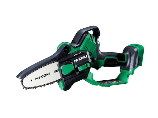 庭木の剪定を驚くほど軽快に。HiKOKIのチェーンソーは片手で扱えてパワフルに切断できる大人気モデル
