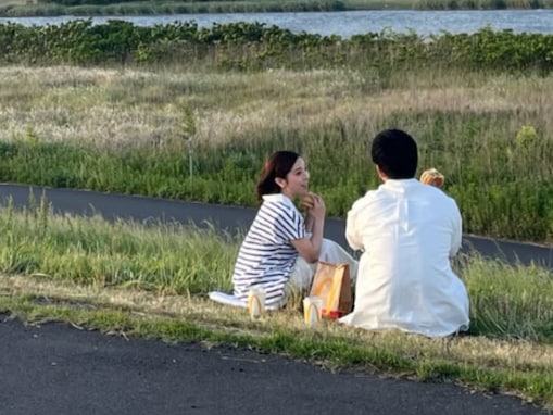 「なんて素敵な」“りくりゅう”三浦璃来＆木原龍一、河川敷での2ショットに「第二の青春時代のはじまり」の声