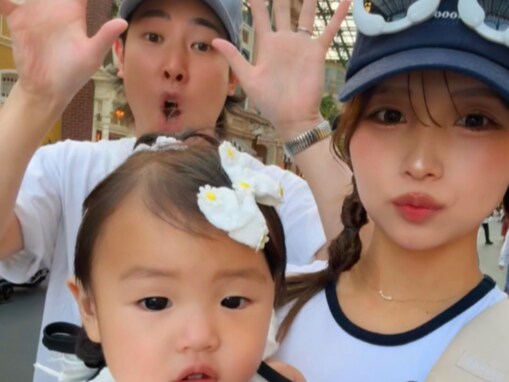 「もう歩けるように」元ばんばんざい・るな、娘＆夫とディズニー急きょ訪問！ 「やばいぜんぶかわいい」