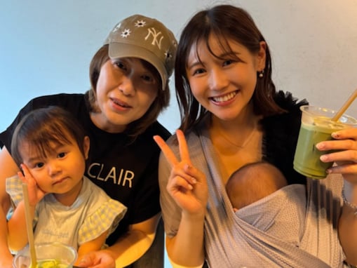 「めちゃくちゃ似てます」西野未姫、「親子三代ショット」を公開！ 「にこりちゃんのお顔が西野家寄りに」