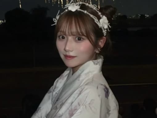 辻希美の長女・希空、花火大会でのキュートな浴衣姿を披露！ 「毎年必ず親友ちゃんと見に行ってる」