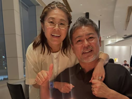 「旦那さんイケおじすぎません？」澤穂希、イケメン夫の50歳の誕生日を祝福！ 「相変わらずラブラブ」