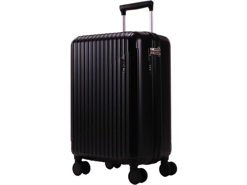 勝手に転がらないストッパー機能が便利。エースのスーツケースは高い機能性と機内持ち込み対応のコンパクトさが大人気