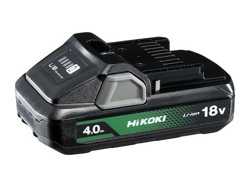 薄型で軽快な作業を実現。HiKOKIの薄型リチウムイオン電池は残量表示付きで使い勝手抜群の大人気アイテム
