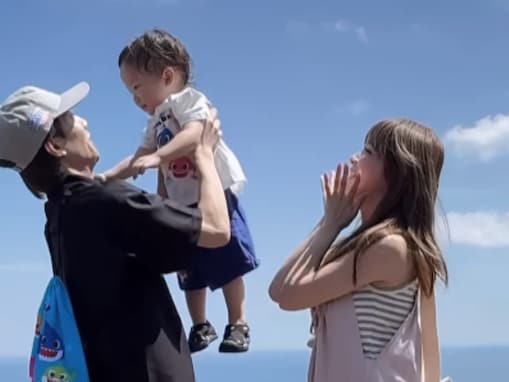 「可愛すぎるぎし家」桜井美悠＆ばんばんざい・ぎし、家族3人で熱海旅行へ！ 「めっちゃ癒されました」
