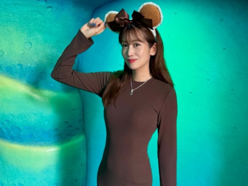 「スタイル良くないと着れない」中川安奈、ボディライン際立つ姿でディズニーへ！ 「ウエスト細い～」