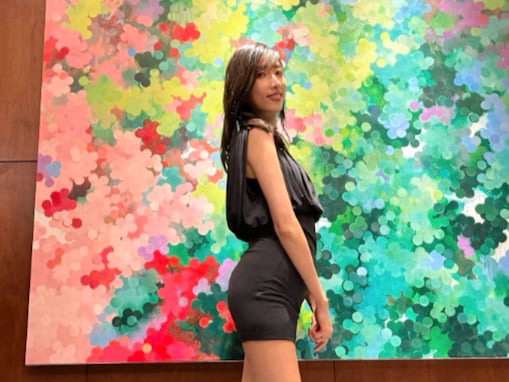 「ビックリ」“美脚スペシャリスト”、圧倒的な脚の長さ披露「これぞ！ザ美脚」「スーパースレンダー」