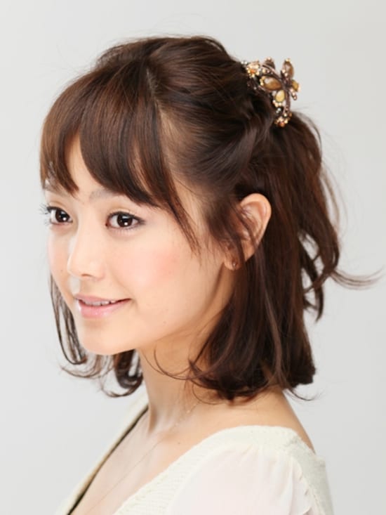 画像 3/14 ：ミディアム・ねじりハーフアップヘアアレンジ [ヘアアレンジ] All About