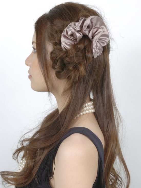 画像 ロングヘア 三つ編みカジュアルサイドアップ 結婚式 パーティーヘアアレンジ All About