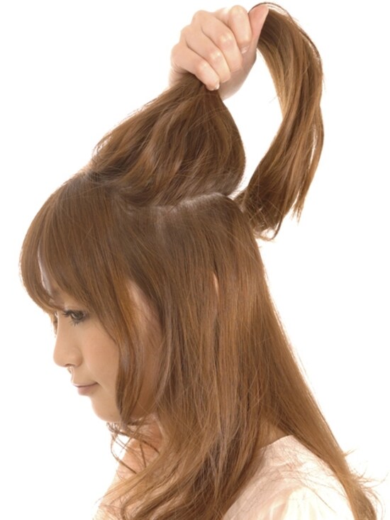 親指でざっくりとわけとる