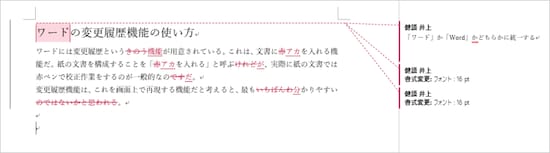 コメント/書式のみ