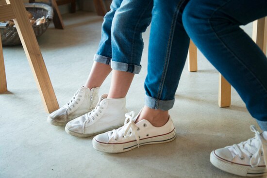 よく履くスニーカーなどは、年間を通して下駄箱に入れておく靴に分類