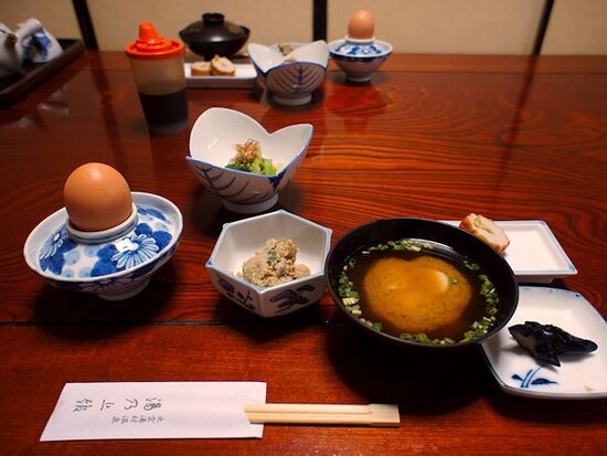 湯乃上館の朝食