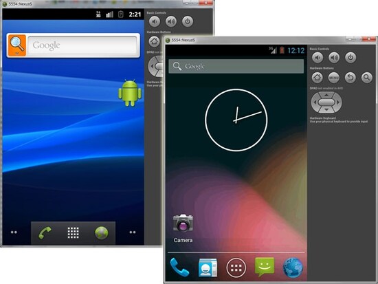 様々なバージョンのAndroid OSを起動できる