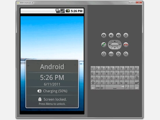 スマートフォン起動完了の画面