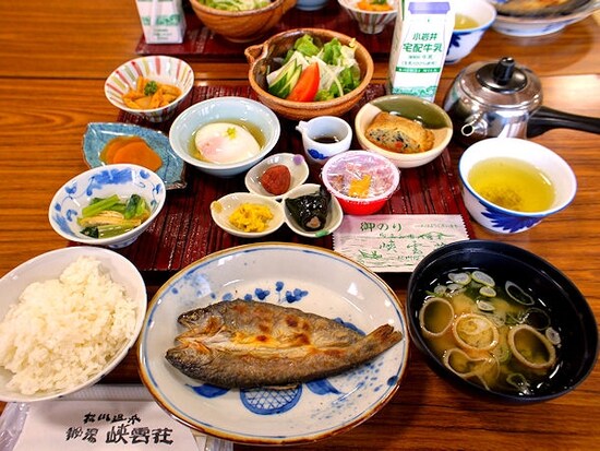 松川温泉 峡雲荘朝食