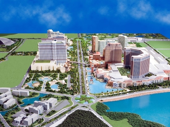 コタイ地区の中心地に開発が進むストリート「コタイストリップ」の完成予想模型 (c) The Venetian Macao