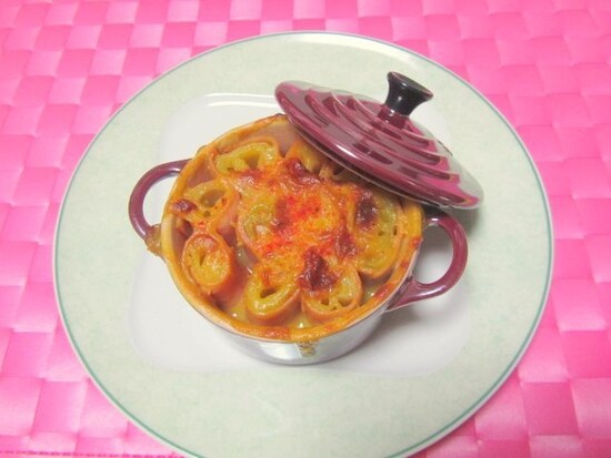 西洋ねぎのカレーグラタン　