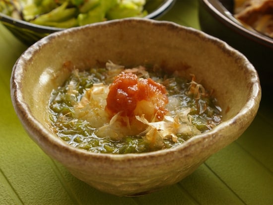 めかぶとおろしの梅肉ソース