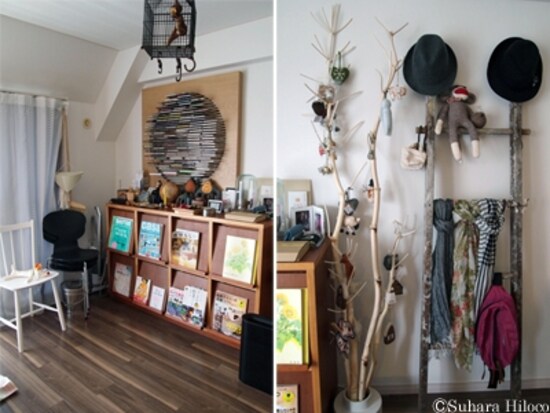 リビングの本とCD収納