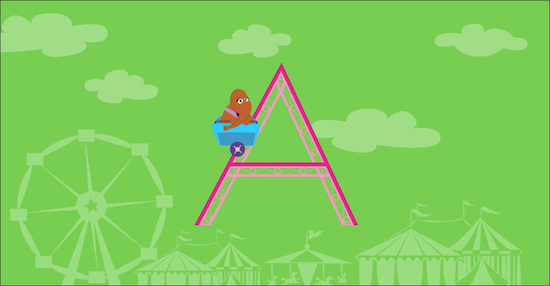 アルファベットゲーム無料 Snuffy's Letter Car