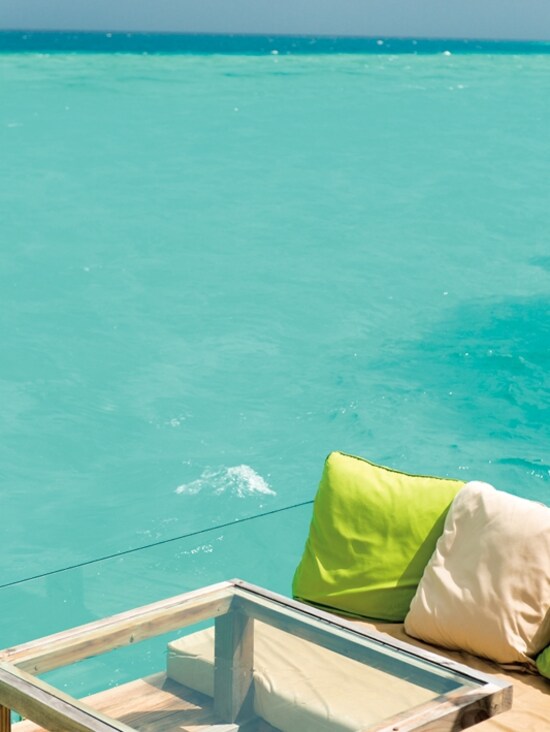 バルコニーの一部に設置されたリビング