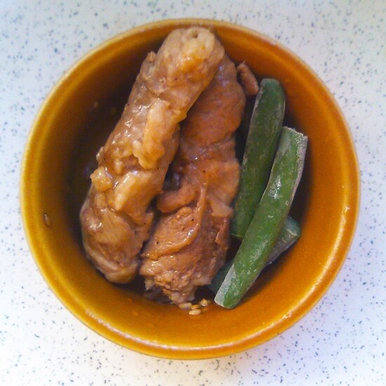 豚肉のみょうが巻き　　