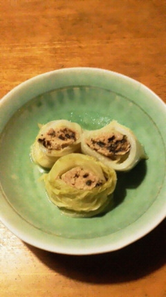 塩昆布使いのロール白菜 　