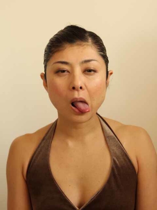 おいしい顔の悪い例