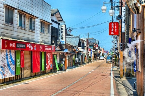 月岡温泉中心部