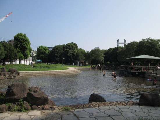木場公園のじゃぶじゃぶ池