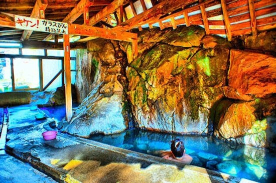 木賊温泉「共同露天岩風呂」
