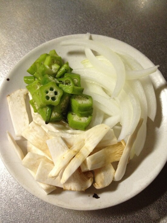 「ポン酢の炒め物」の材料