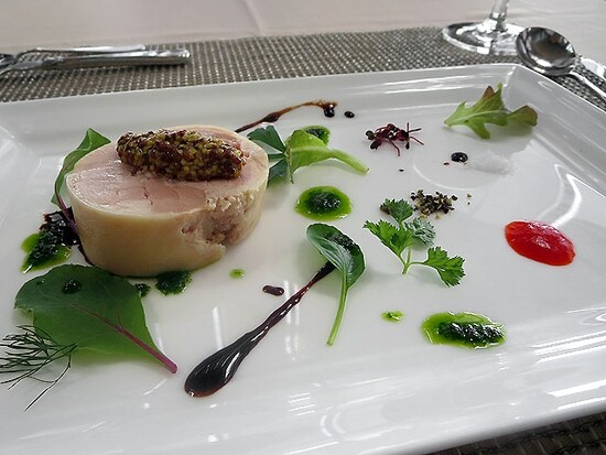 ソラシオ汐留 信玄鶏とフォアグラと天使のえびのガランティーヌ