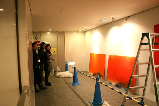 加藤義夫さんがキュレーターを務めた、あいちトリエンナーレ地域展開事業「アーツ・チャレンジ2012」青木恵美子作品展示風景