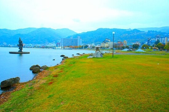 上諏訪温泉中心部