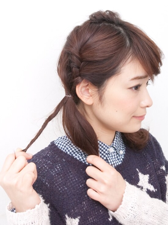 画像 10 12 カジュアルツインテールのアレンジ方法 ヘアアレンジ All About 画像 10 12 カジュアルツインテールのアレンジ方法 ヘアアレンジ All About