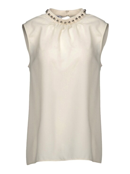 MOSCHINO CHEAP & CHIC／Sleeveless shirt IVORY
