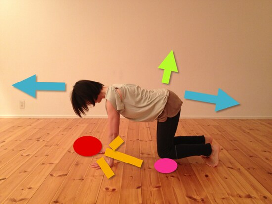 床から膝を浮かせてみましょう