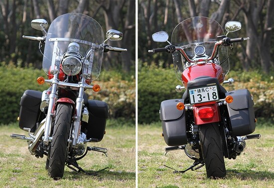 フロントビュー／リアビュー