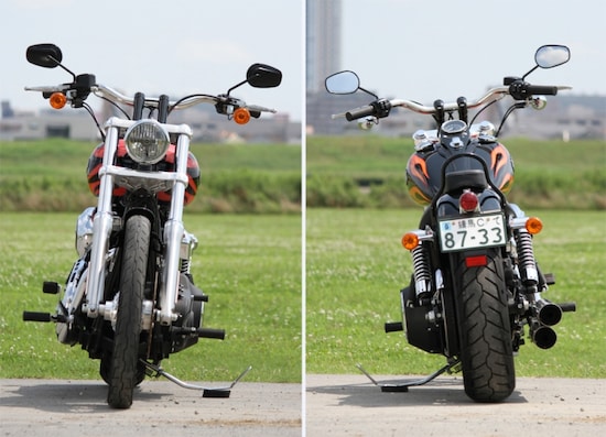 FXDWG ワイドグライド フロントビュー/リアビュー