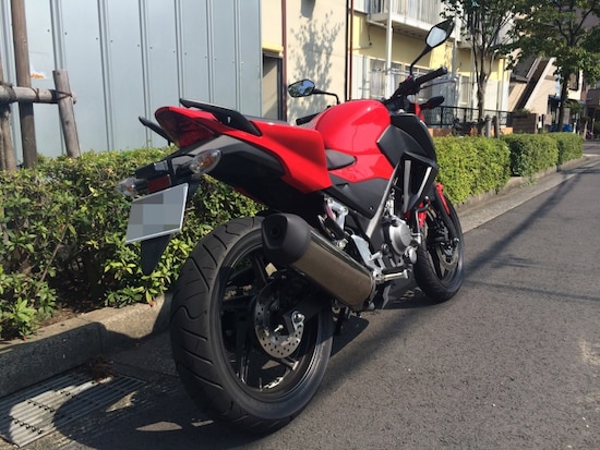CB250Fリアビュー
