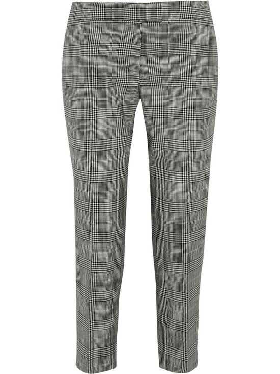 Stella McCartney／Dorot Prince of Wales check stretch-wool tapered pants（グレンチェック）