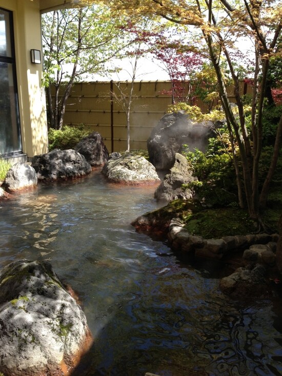 別府堀田温泉の露天風呂