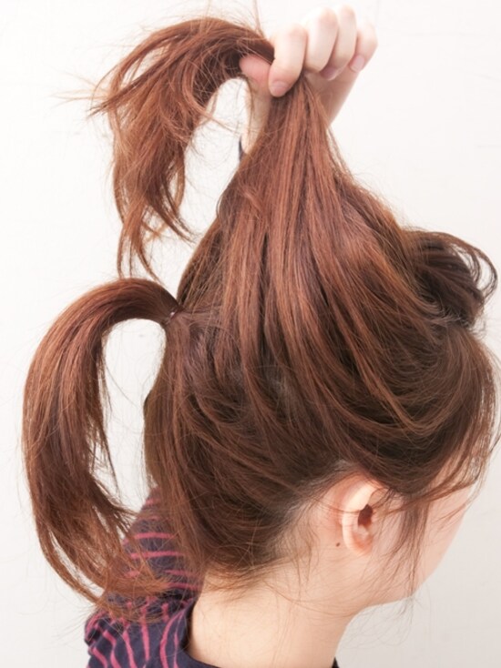 画像 9 15 ルーズな外国人風ふわくしゅポニーテール ヘアアレンジ All About