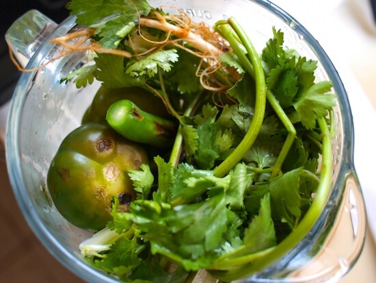 ペルーのアジ・ベルデのレシピ