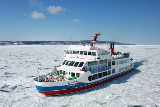 流氷,観察,流氷観察,オホーツク海,海,冬,雪,おーろら号,アザラシ,北海道