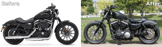 2012 XL883N / MOTOR GARAGE GOODS スタイリング